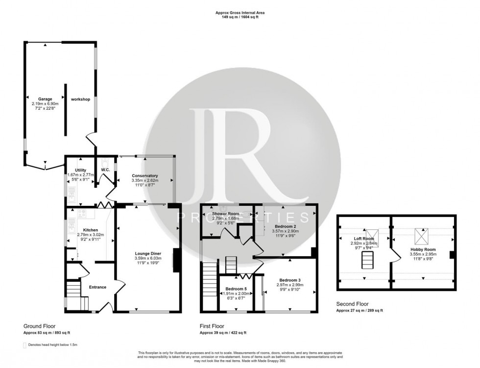 Floorplan for Church Lane, Etching Hill