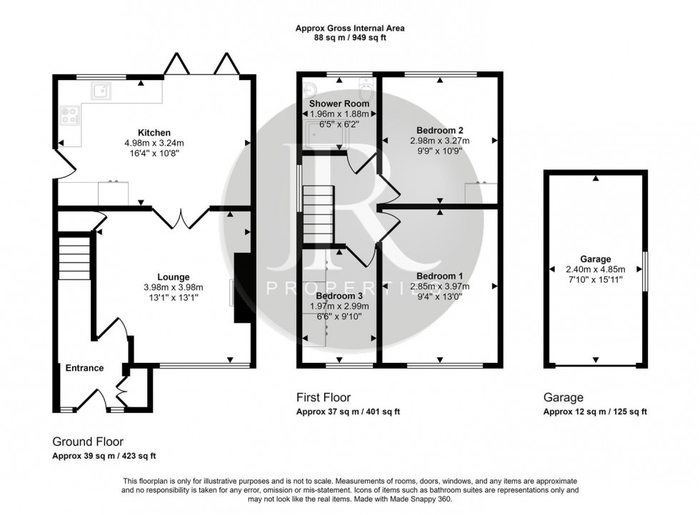 Floorplan for Old Eaton Road, Rugeley