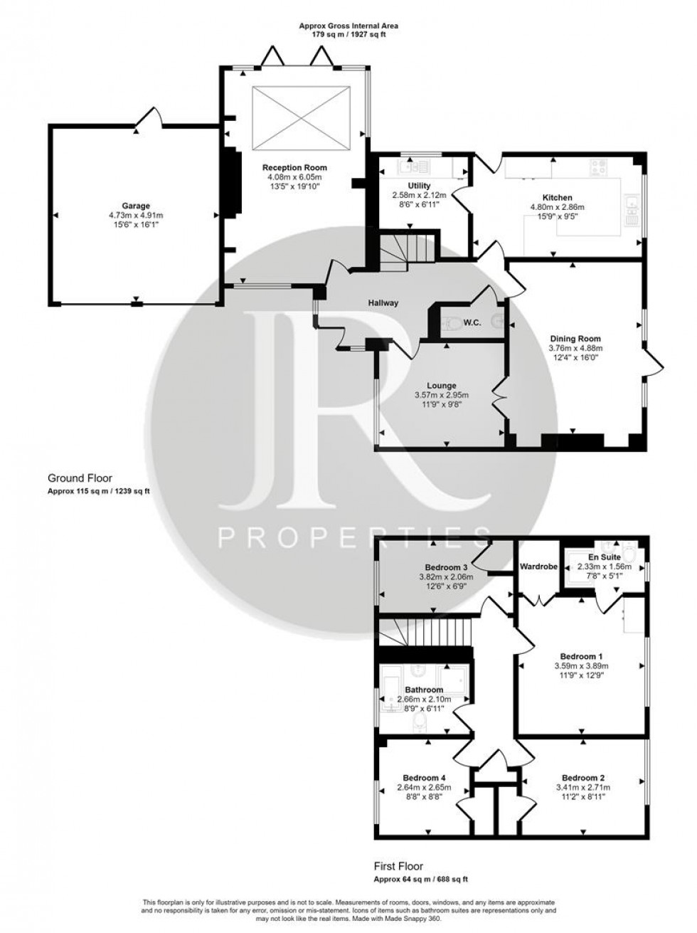 Floorplan for Thorn Close, Brereton, Rugeley