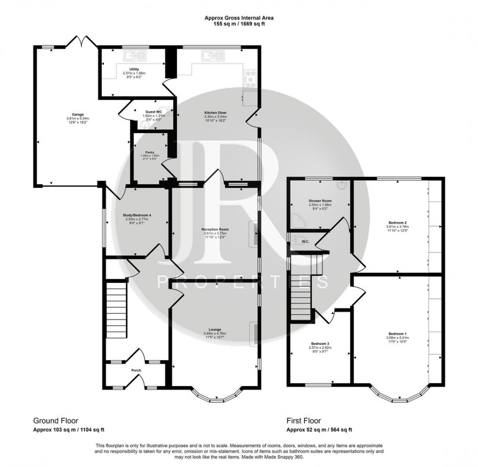 Floorplan for Talbot Street, Rugeley