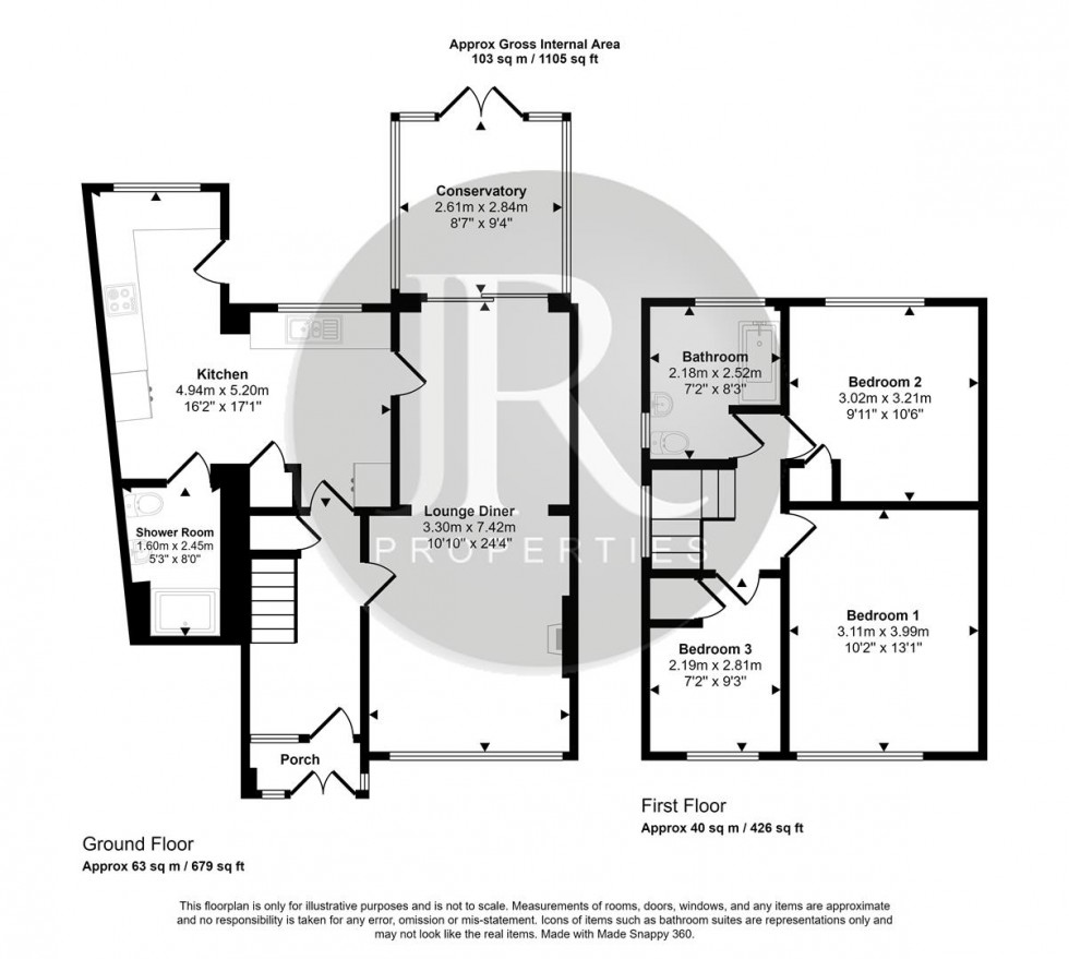 Floorplan for Old Eaton Road, Rugeley