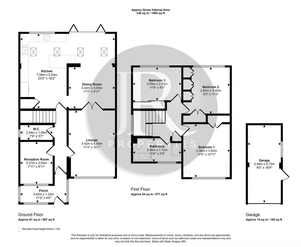 Floorplan for Peakes Road, Etchinghill