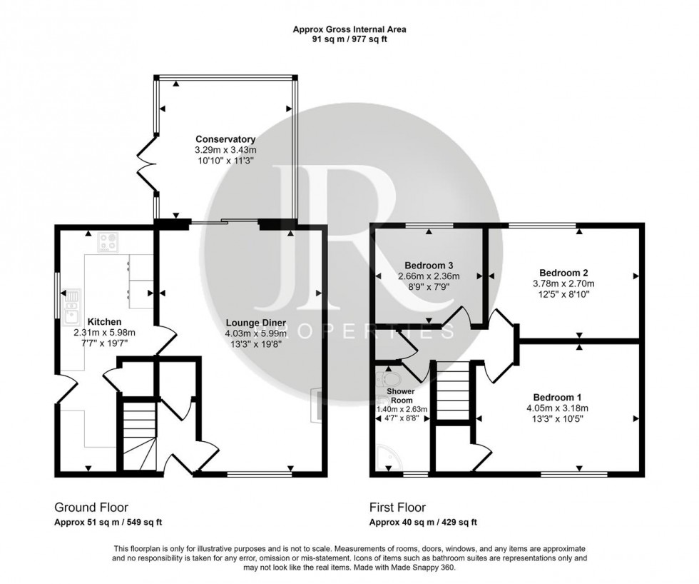 Floorplan for Queensway, Rugeley