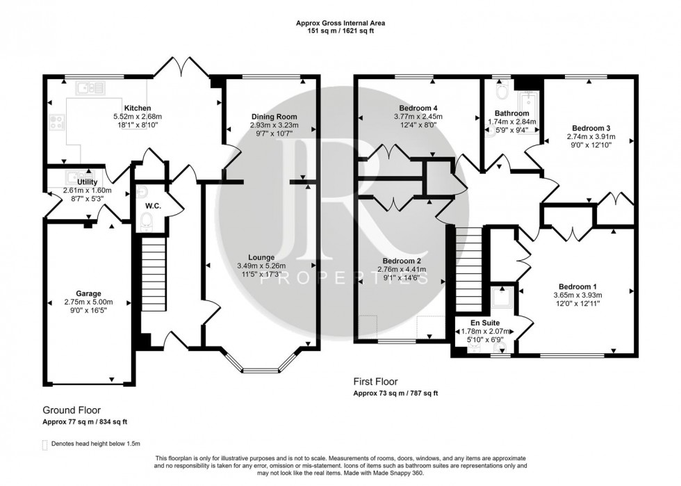 Floorplan for Church Lane, Armitage