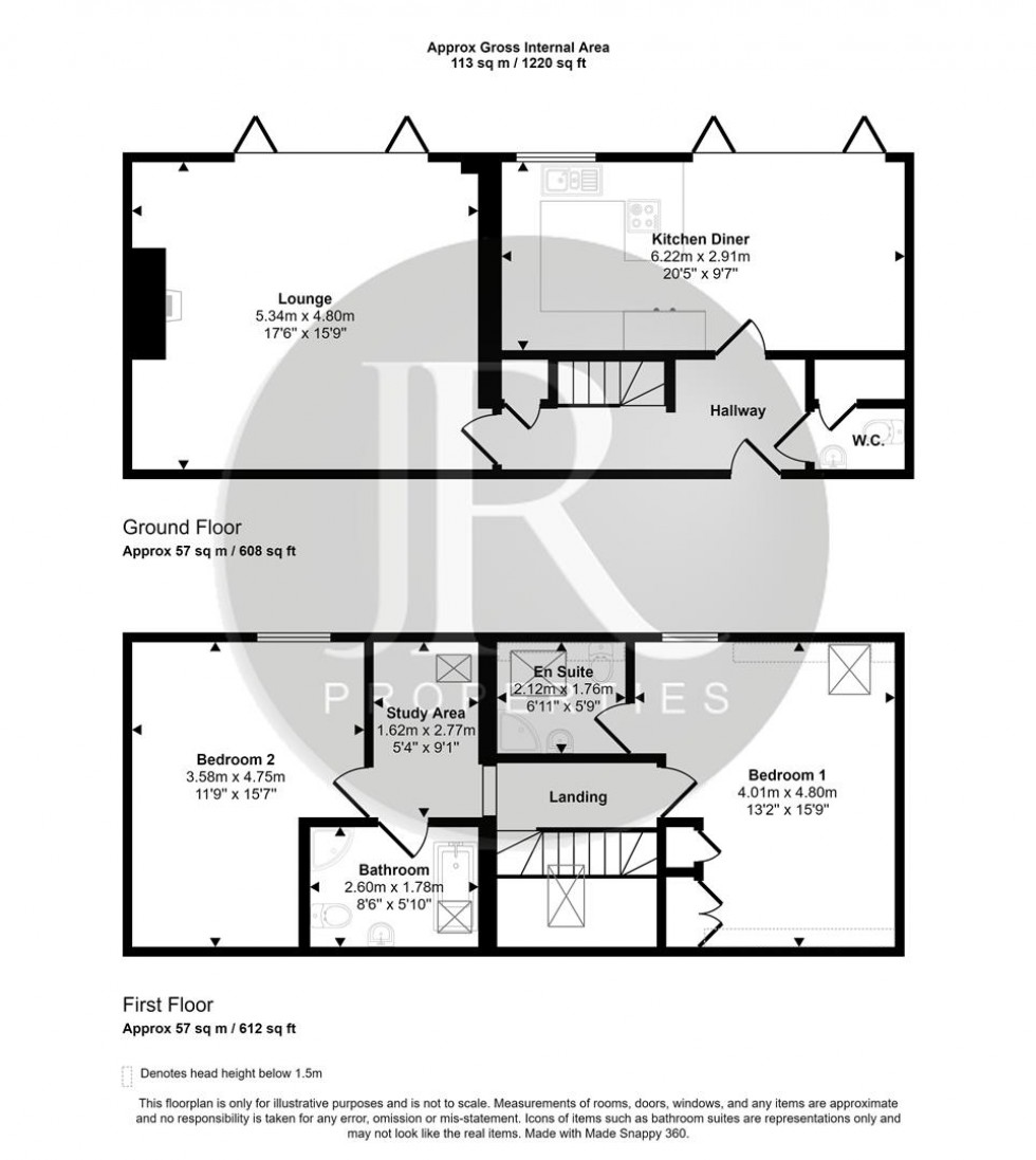 Floorplan for Horseshoe Barn, Bower Court, Rugeley