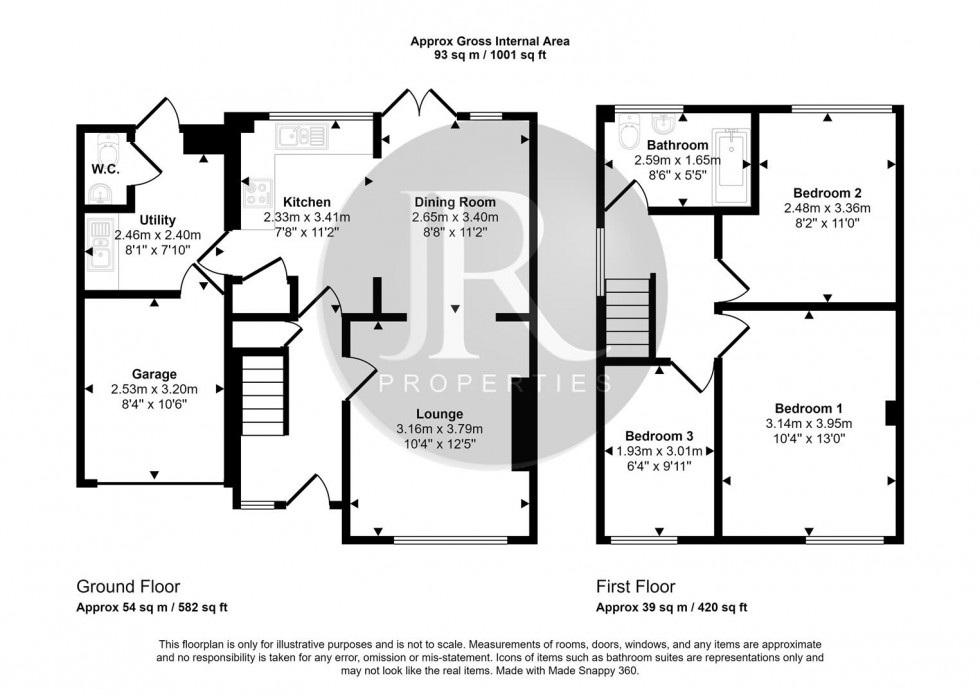 Floorplan for Hollylodge Close, Rugeley