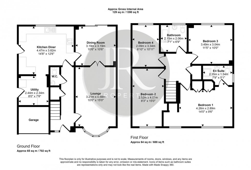 Floorplan for Chester Road, Rugeley