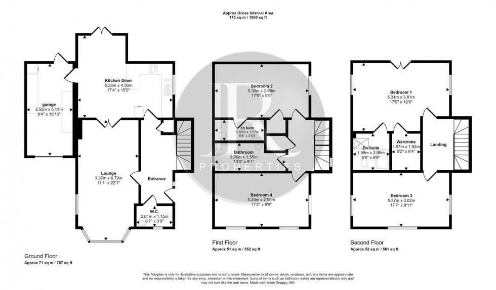 Floorplan for Armitage Road, Brereton, Rugeley