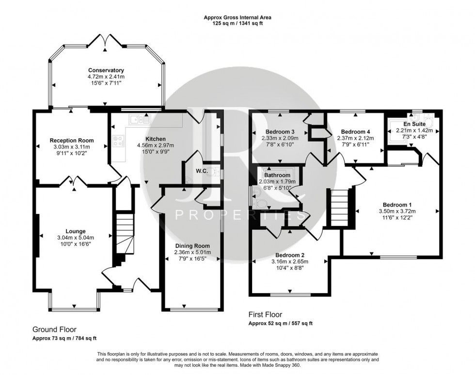 Floorplan for Thorn Close, Brereton, Rugeley