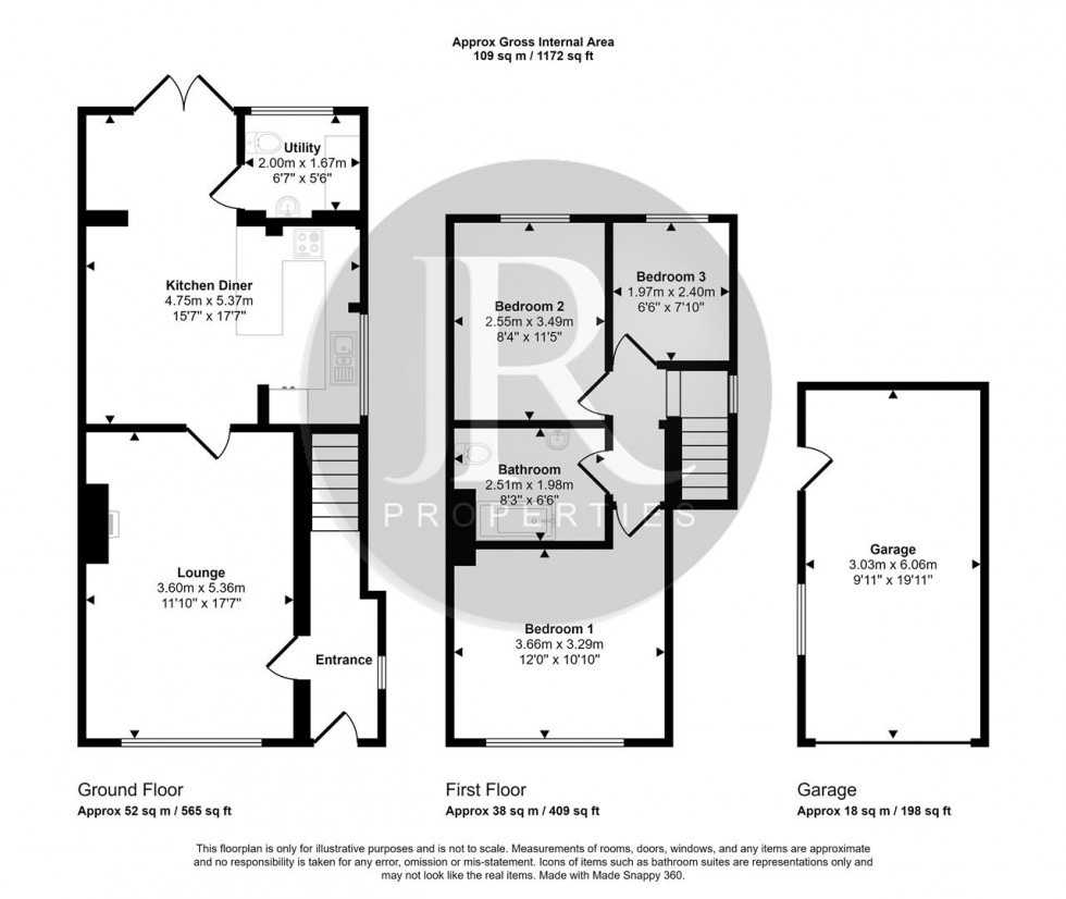 Floorplan for Armitage Road, Brereton, Rugeley