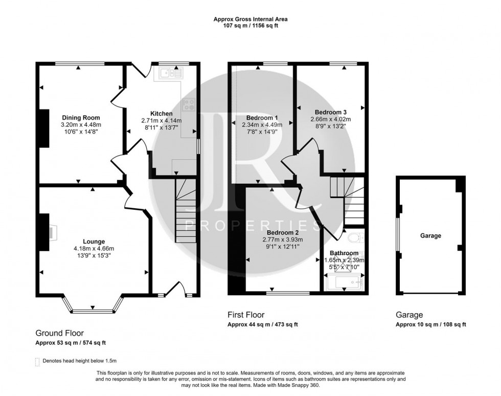 Floorplan for Hednesford Road, Rugeley