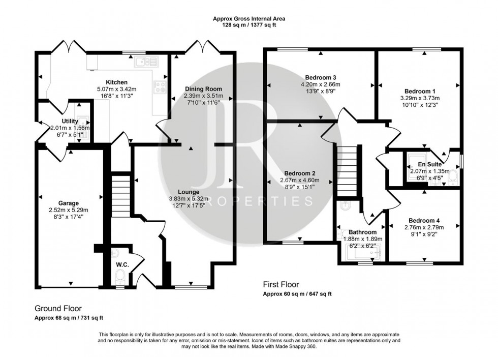 Floorplan for Elizabethan Way, Rugeley