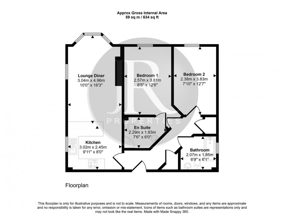 Floorplan for The Lindens, Brereton, Rugeley