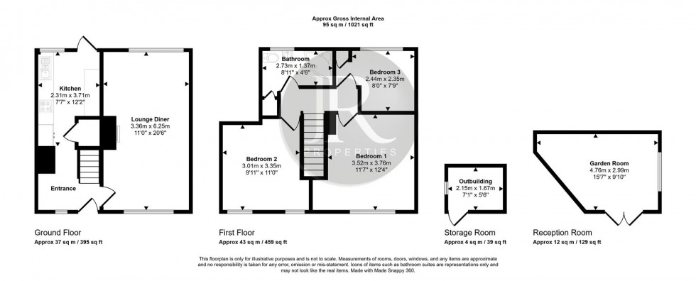 Floorplan for Swan Close, Brereton