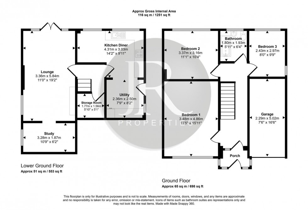 Floorplan for Beechmere Rise, Etching Hill