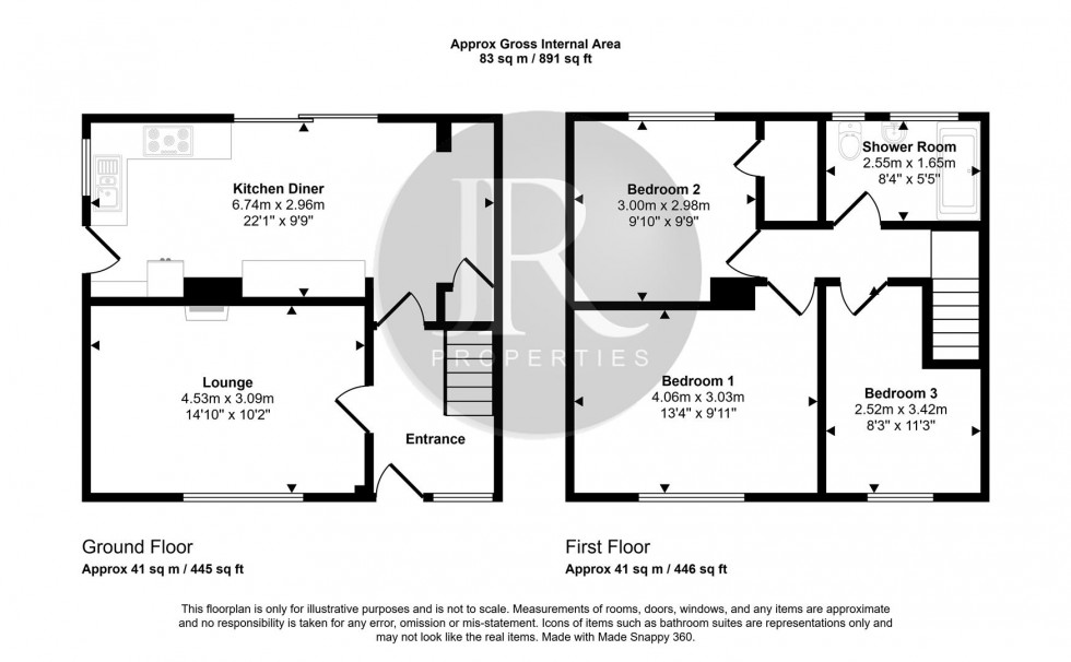 Floorplan for Spode Avenue, Handsacre