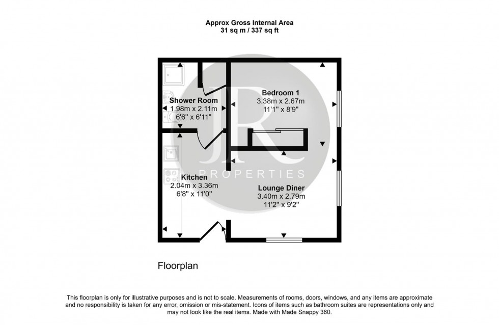 Floorplan for Hindley View, Brereton, Rugeley