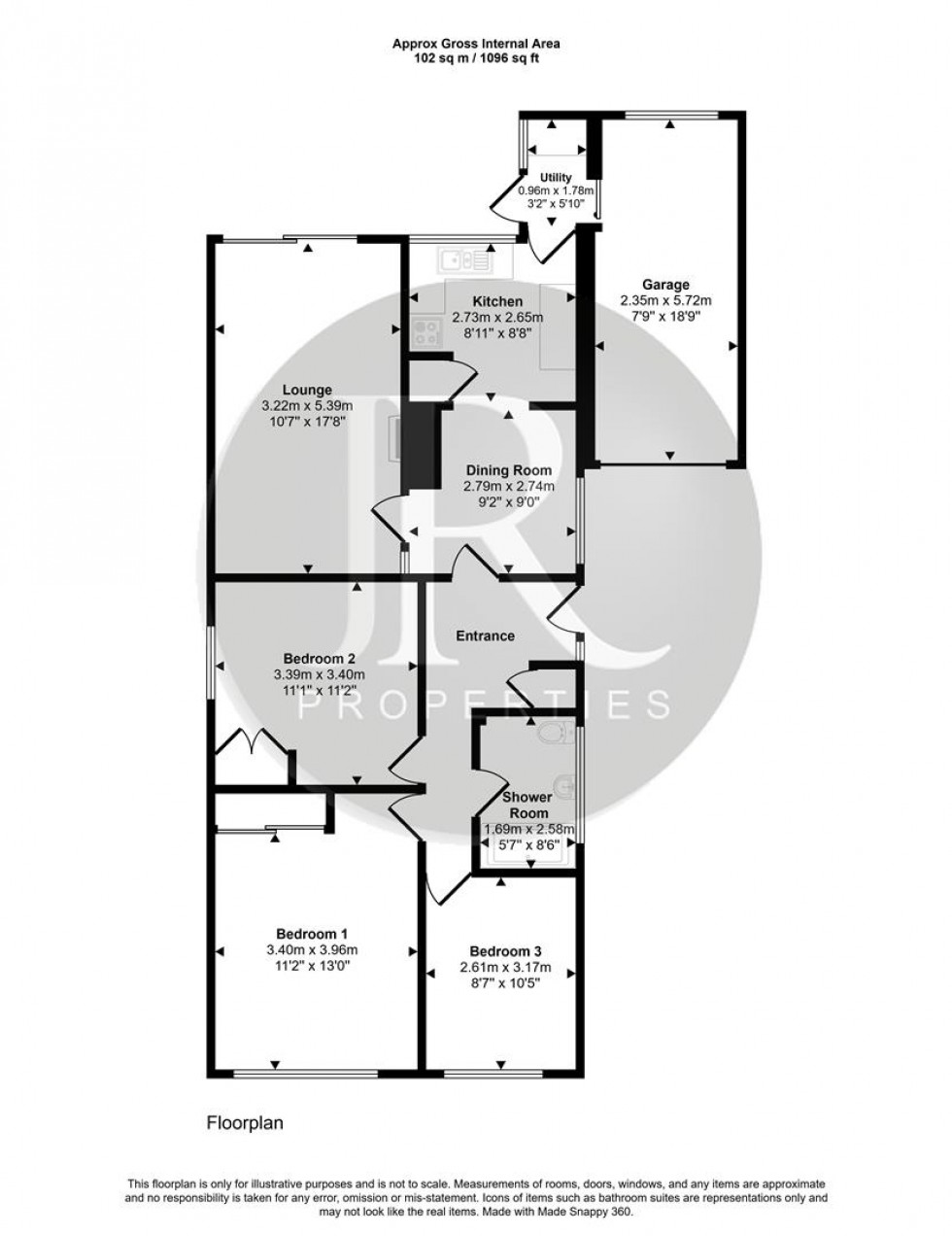 Floorplan for Tithebarn Road, Rugeley