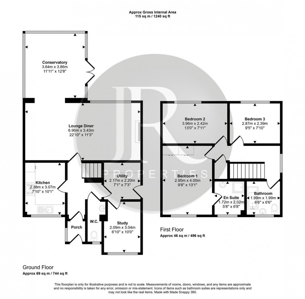 Floorplan for Hazel Drive, Armitage