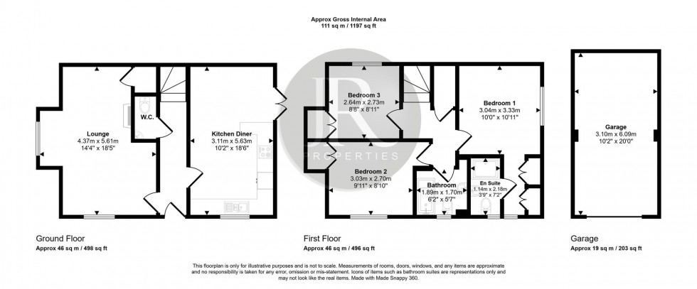 Floorplan for St. Johns Drive, Hawksyard, Rugeley