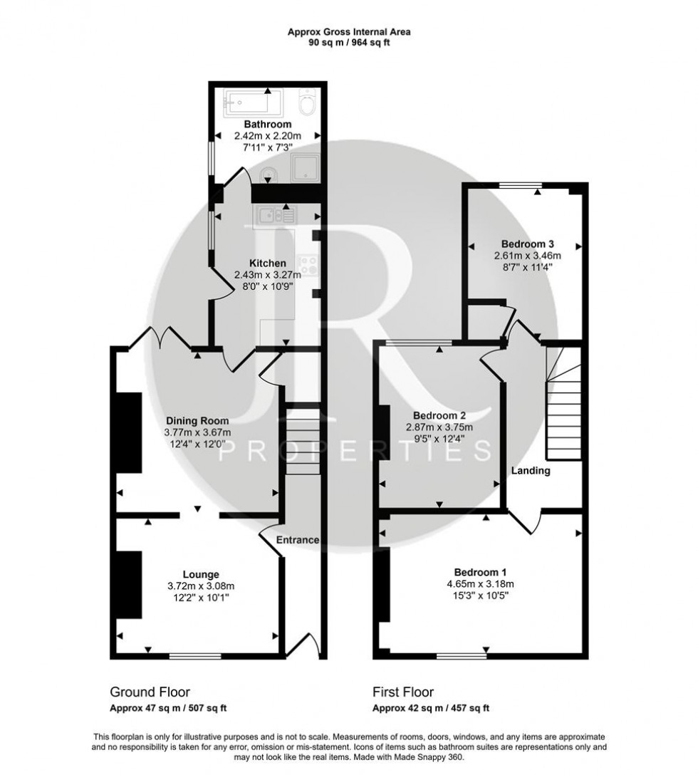 Floorplan for Hagley Road, Rugeley