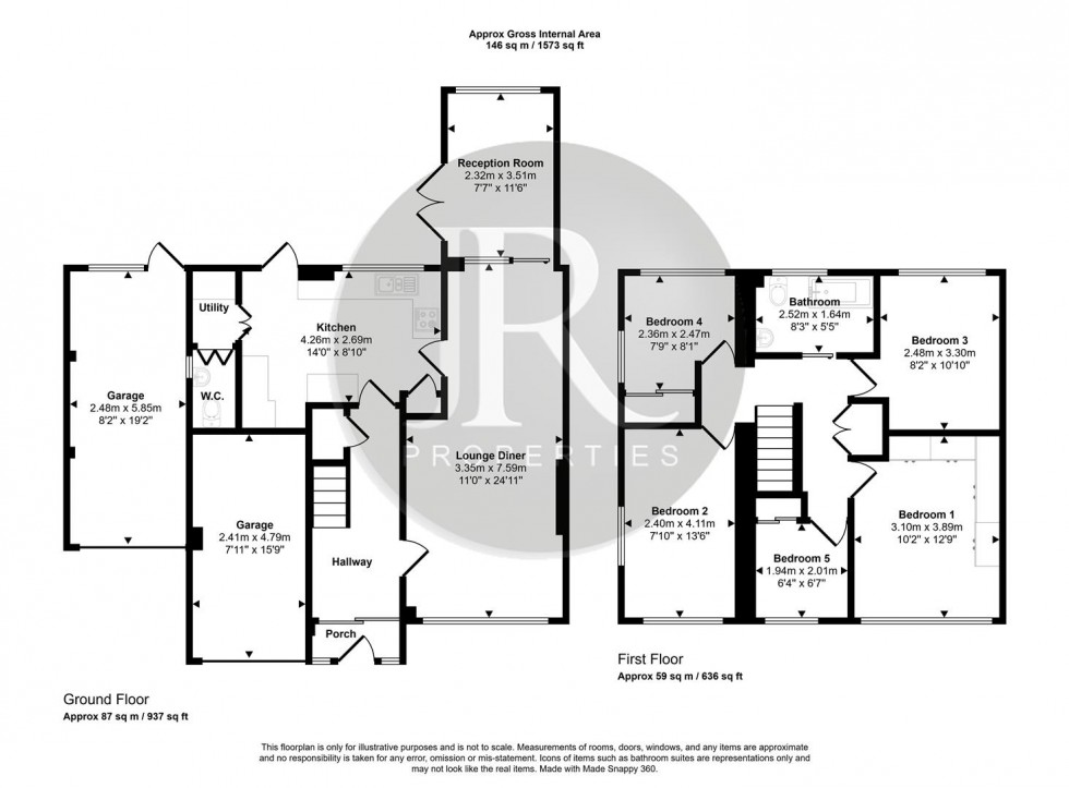 Floorplan for Rishworth Avenue, Rugeley