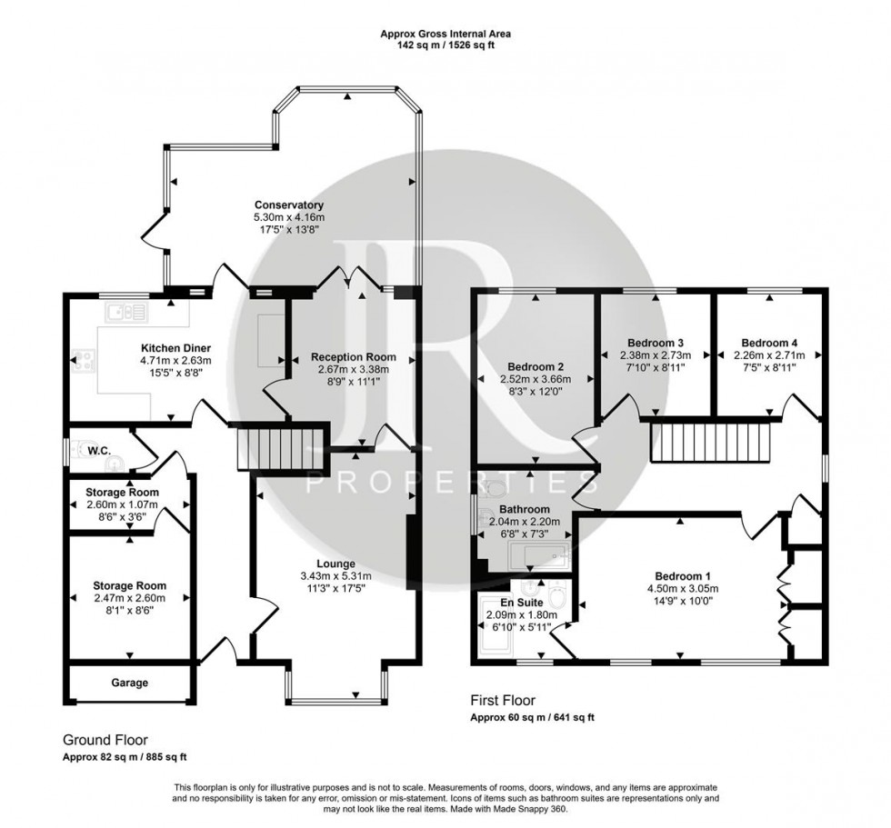 Floorplan for Canterbury Drive, Rugeley