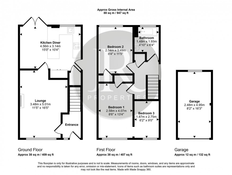 Floorplan for Waverley Gardens, Etching Hill