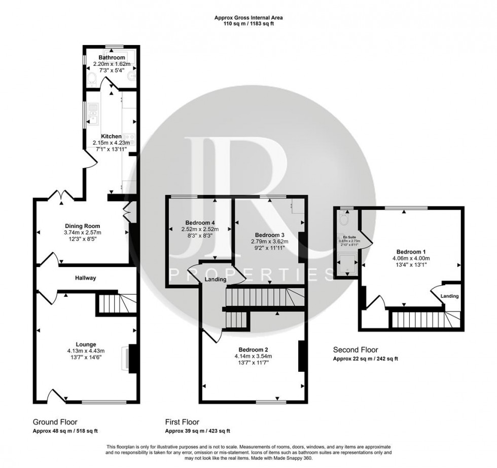 Floorplan for Lion Street, Rugeley