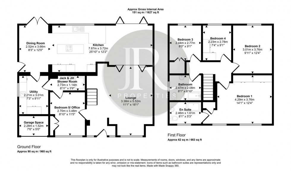 Floorplan for Chase Side Drive, Rugeley