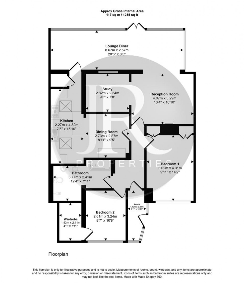 Floorplan for Church Lane, Kings Bromley